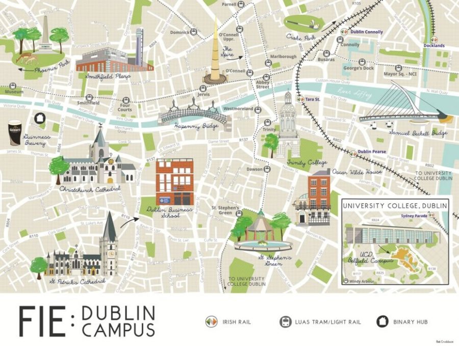 FIE Dublin Campus map