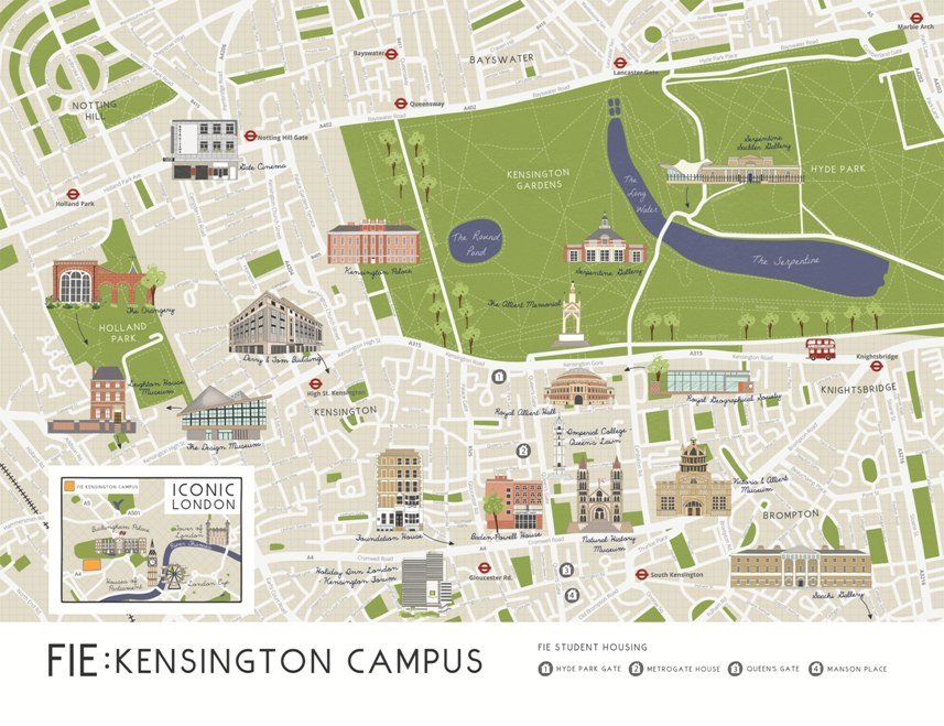 Illustrated Campus map