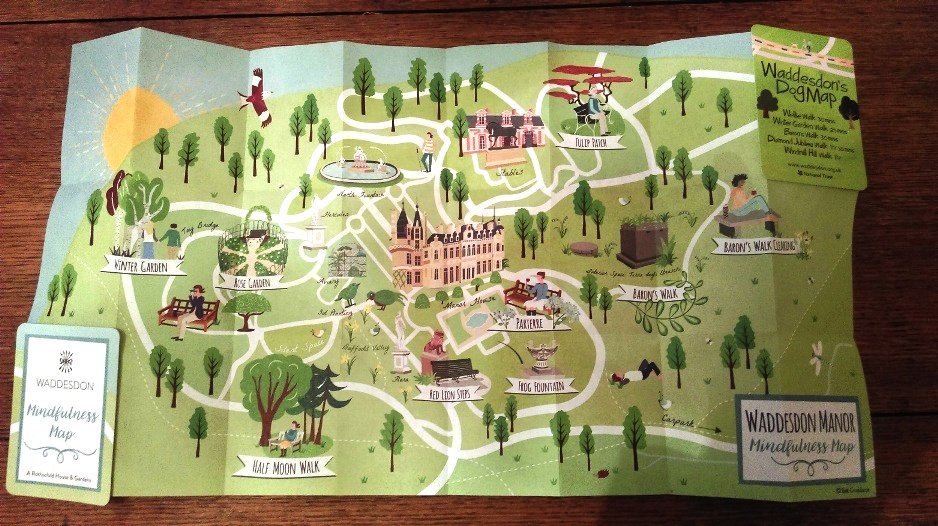 waddesdon manor visitor mindfulness map