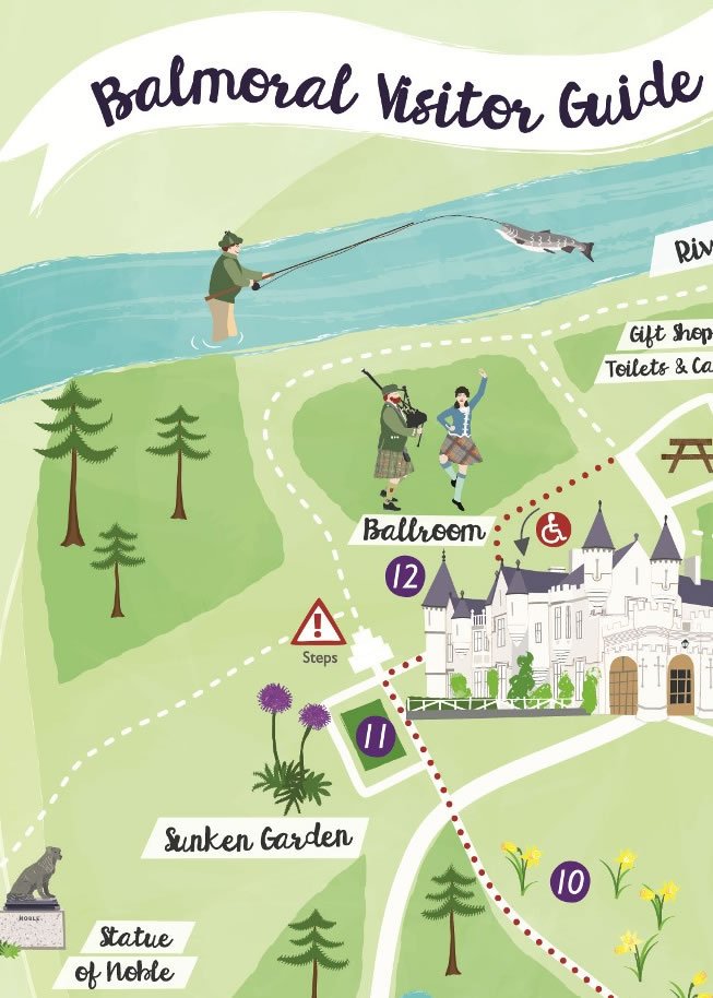 Balmoral visitor map