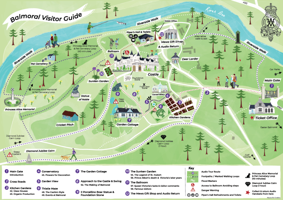 Balmoral Visitor Map