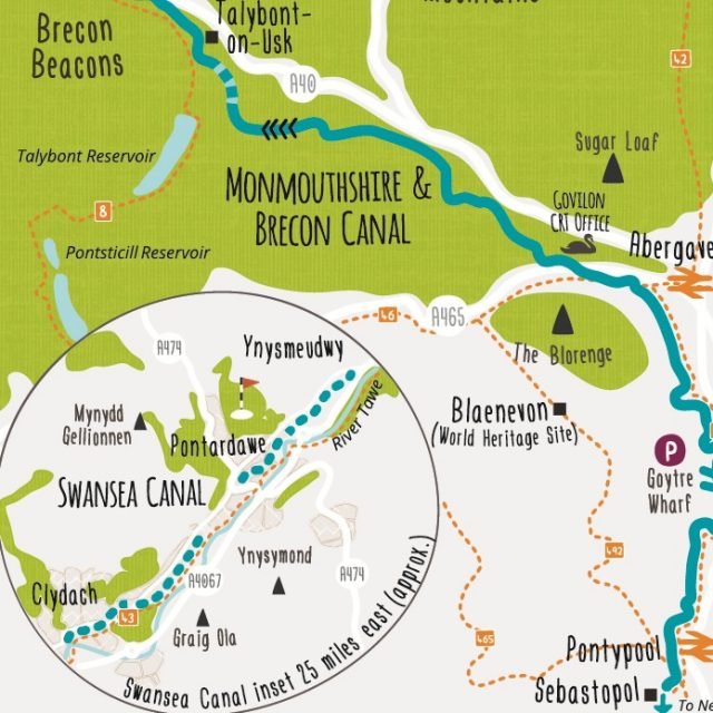 Illustrated canal network maps