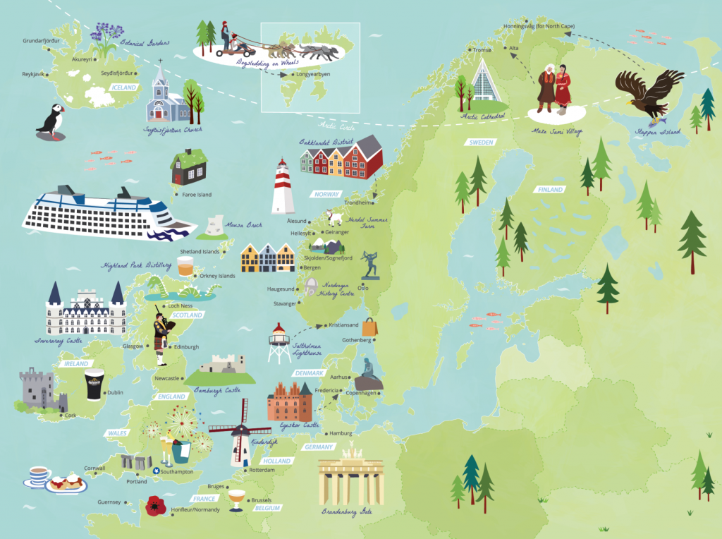 Island-princess-itinerary-Europe-map