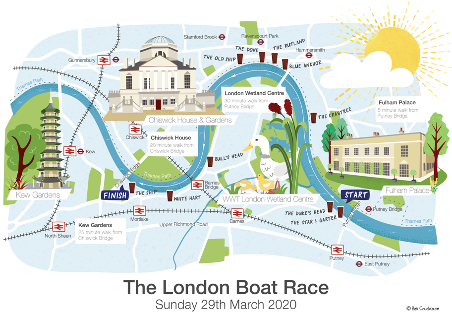 London-Boat-Race-map