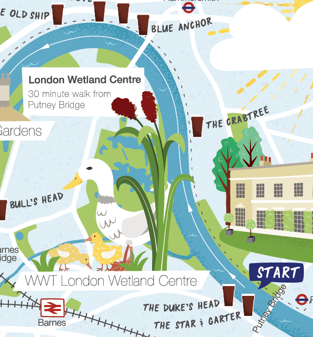 London boat Race map detail