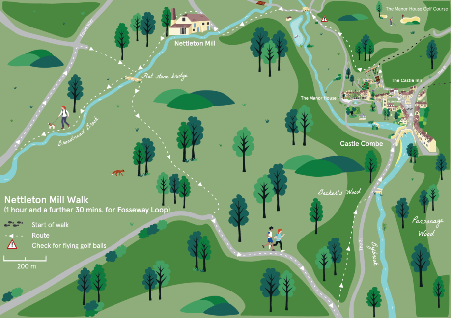 Manor House Walking route map