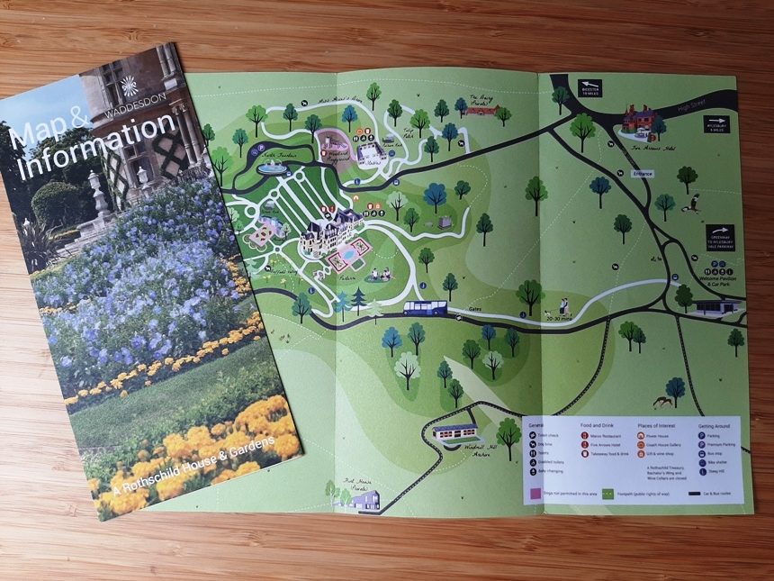 Waddesdon Manor visitor map