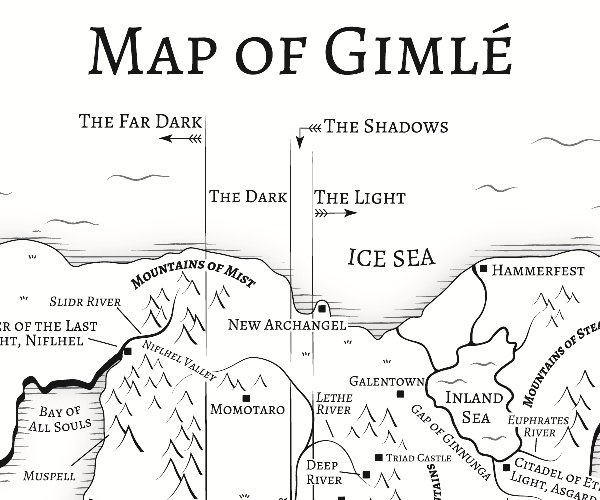 illustrated fantasy map