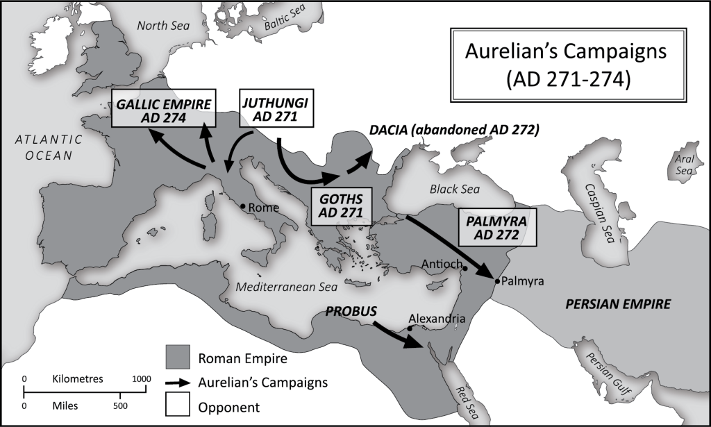 aurelians campaigns map