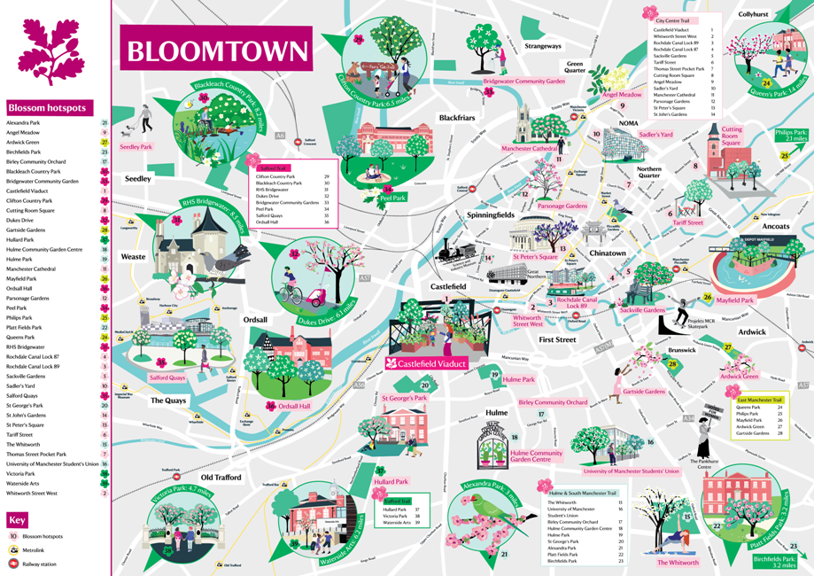 Manchester blossom map 2024