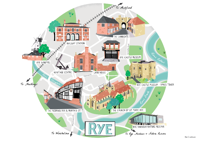 Rye Illustrated map