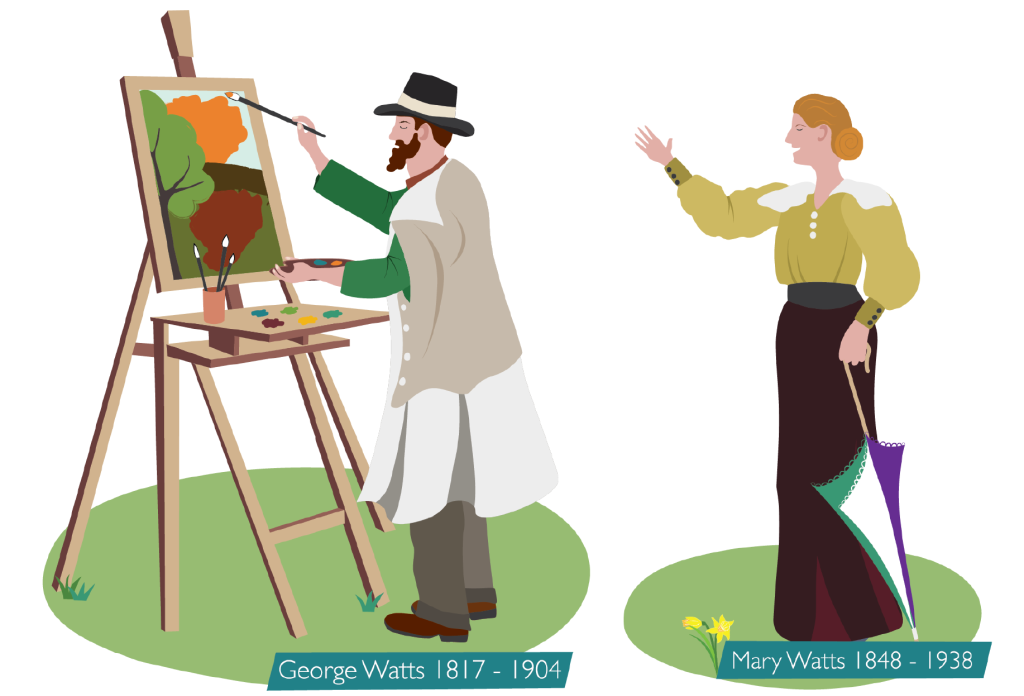 George and Mary Watts illustrated by Bek Cruddace